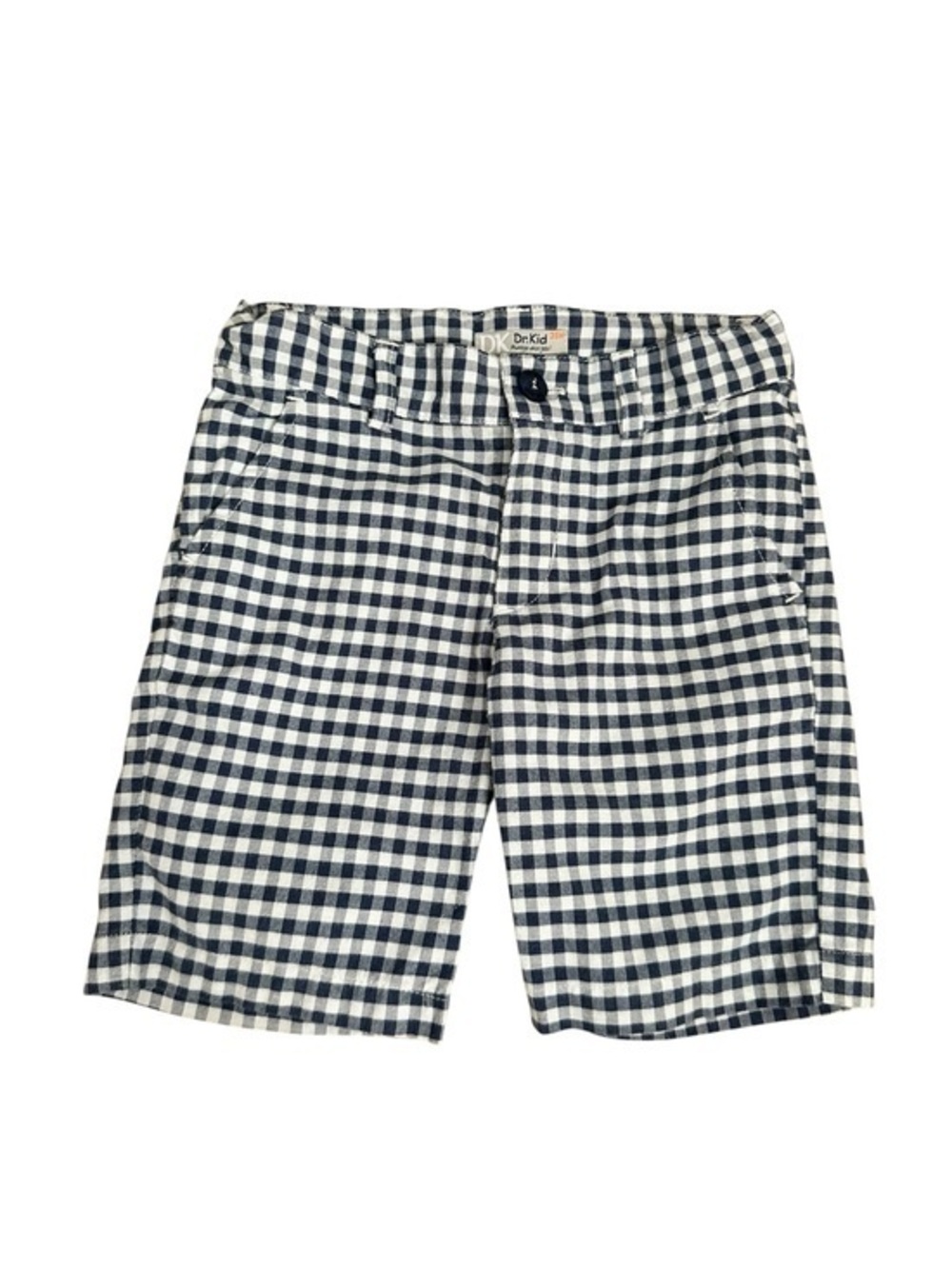 Kids' Navy & White Gingham Shorts by